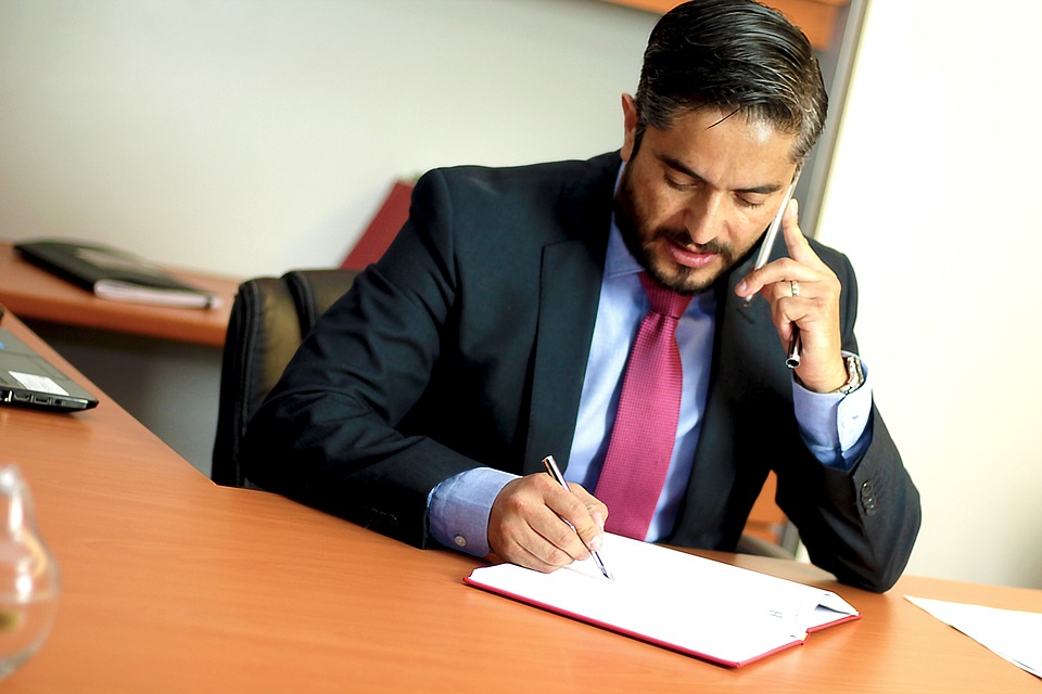 lawyer in office