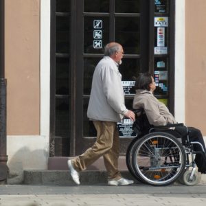 woman on wheelchair